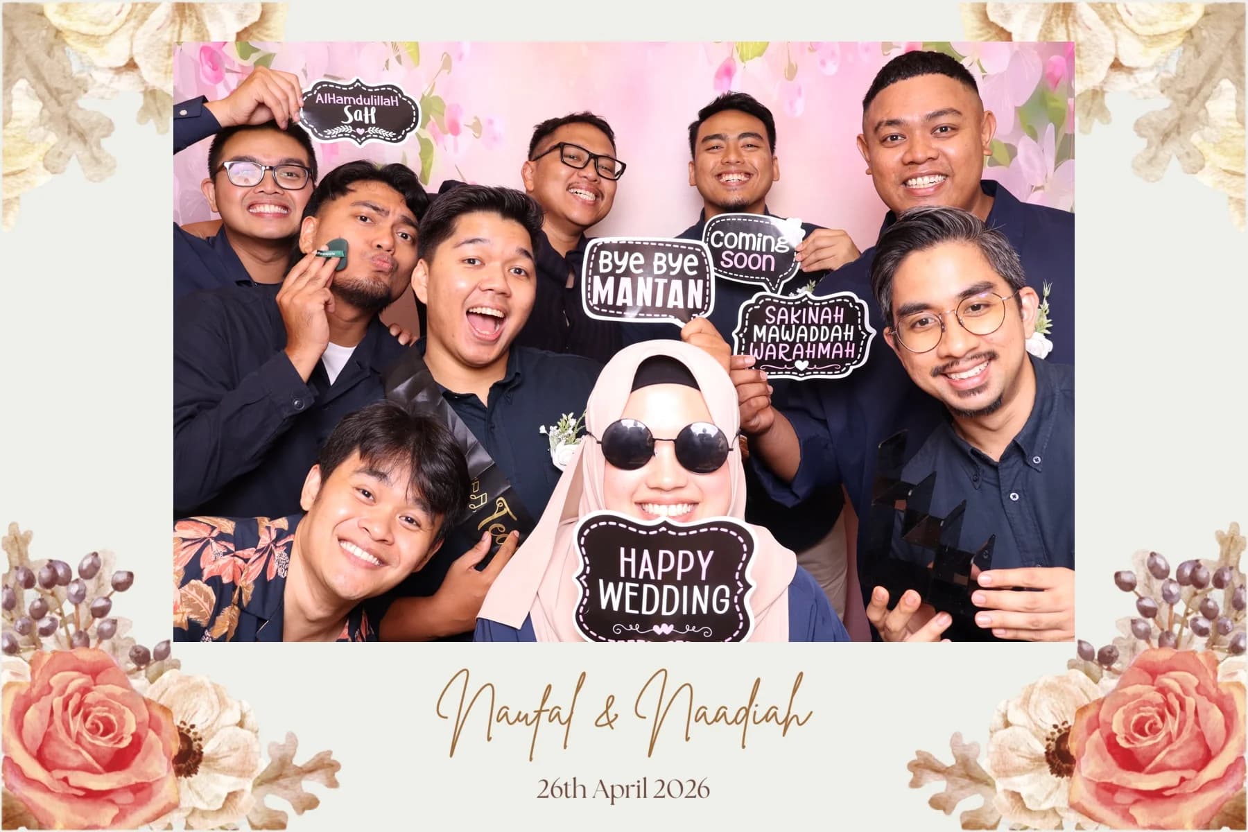 Wedding photobooth portfolio image 03 from a real Singapore event