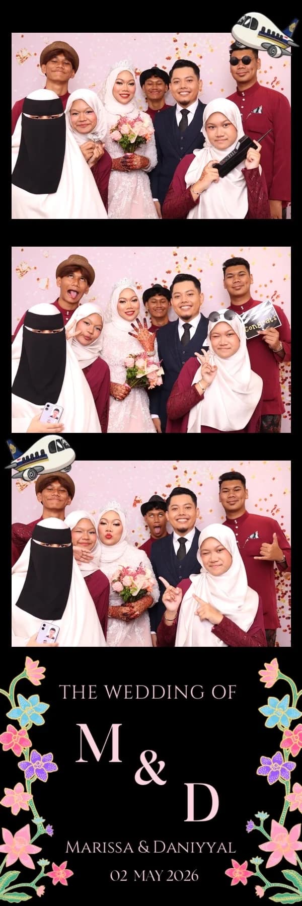 Wedding photobooth portfolio image 12 from a real Singapore event